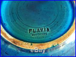 Vintage 1960's BITOSSI Rimini Blu Aldo Londi Bowl FLAVIA Italian Art Pottery