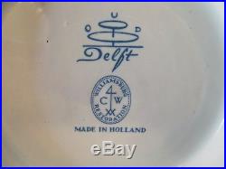 Vintage 1967 Oud Delft WILLIAMSBURG RESTORATION Blue/White 10.5 Bowl, Holland