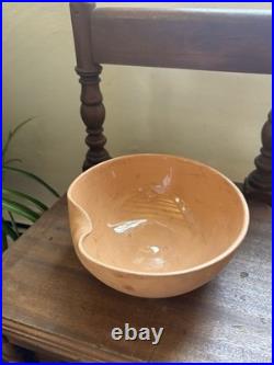 Vintage 1970's Elsa Peretti Tiffany Co Terracotta Thumbprint Bowl Made In Italy