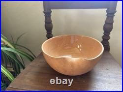Vintage 1970's Elsa Peretti Tiffany Co Terracotta Thumbprint Bowl Made In Italy