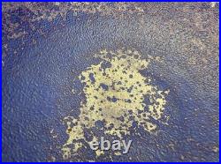 Vintage 1970's Francesca Mascitti-Lindh Arabia blue green pottery bowl sculpture