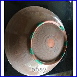 Vintage 1970's Handmade Extremely Large Cloud Pottery Bowl Signed By Artist