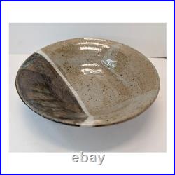 Vintage 1978 Studio Pottery Bowls Set of 3 Two-Tone Glaze Signed