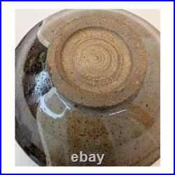 Vintage 1978 Studio Pottery Bowls Set of 3 Two-Tone Glaze Signed