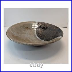 Vintage 1978 Studio Pottery Bowls Set of 3 Two-Tone Glaze Signed