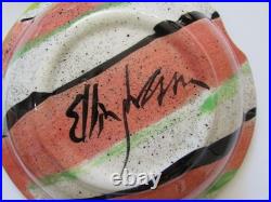 Vintage 1980's New Wave Abstract Signed Art Studio Pottery Bowls 8 Set 6