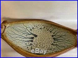 Vintage 1991 Richard Aerni Large Ceramic Studio Pottery Bowl Gorgeous 19x5