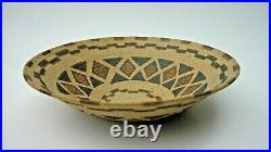 Vintage 1998 DAVID SALK Studio Art Pottery Bowl Basket Design