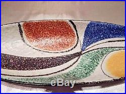 Vintage 50's-60's Ruscha mid century modern milano bowl signed by artist