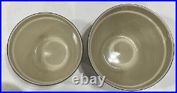 Vintage 5pc Set OVER AND BACK INDOOR OUTFITTERS Pottery Nesting Mixing Bowls