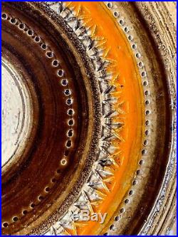 Vintage 60s Bitossi Aldo Londi LARGE Bowl SAHARA Ceramic Italy Mid Century MCM