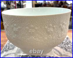 Vintage 70's Rosenthal Studio Line Fantasy Large White Salad Bowl Bjorn Wiinblad
