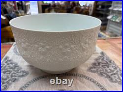 Vintage 70's Rosenthal Studio Line Fantasy Large White Salad Bowl Bjorn Wiinblad