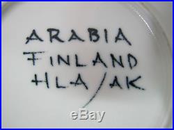 Vintage ARABIA FINLAND HLA Sunflower Bowl sun rose handpainted signed HLA