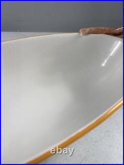 Vintage Abigails Ceramic Capote bowl flower Motif Monkeys Accents on side. Rare