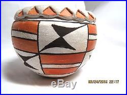 Vintage Acoma Pottery Bowl Circa 1970's
