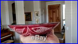 Vintage African Kenya Hand Formed Etched Soapstone Bowl, Amazing Rarer Design