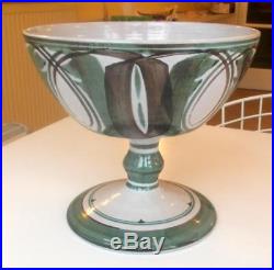Vintage Alan Caiger-smith Aldermaston Pottery Pedestal Bowl 7.5in Ht. 8in Diam