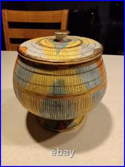 Vintage Aldo Londi for Bitossi Seta Series Pedestal Bowl