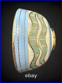 Vintage Aldo Londi for Bitossi Seta Sgraffito Italian Pottery Ceramic Bowl