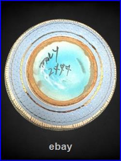 Vintage Aldo Londi for Bitossi Seta Sgraffito Italian Pottery Ceramic Bowl