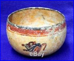 Vintage Antique Circa 400 600 Guatemalan Pottery Bowl