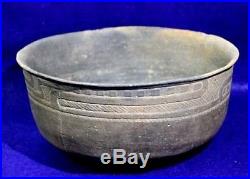 Vintage Antique Circa 800-1200 AD Clark Co AR Friendship Engraved, Bowl Pottery
