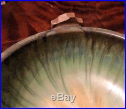 Vintage Antique Fulper Art Pottery Heraldic Shield Bowl
