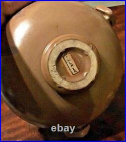 Vintage Antique Fulper Art Pottery Heraldic Shield Bowl