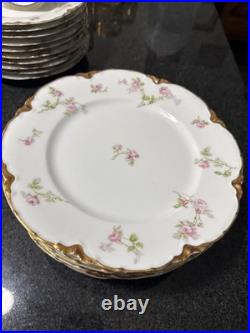 Vintage Antique Haviland Limoges France Salad Plates 7.5 Lot of 10