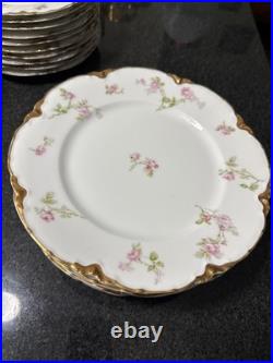Vintage Antique Haviland Limoges France Salad Plates 7.5 Lot of 10