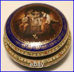 Vintage Antique Porcelain Bowl Trinket Box Carlsbad FSC c. 1910, Czechoslovakia