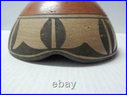 Vintage Antique Zia Pueblo Indian Pottery Bowl Pot Nice Old Patina + Design