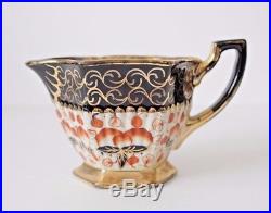 Vintage Art Deco Black and Gold Ceramic Painted Milk Jug Sugar Bowl Japanese