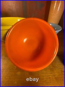 Vintage Art Deco Pacific Pottery MIxing Bowls 3pc