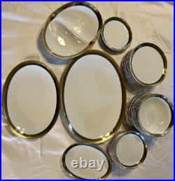 Vintage BEAUTIFUL SANGO IMPERIAL DELUXE 52 Price Set 10+ Servings GOLD & Silver