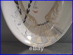 Vintage BJORN WIINBLAD Art Pottery Bowl Plate Denmark Danmark
