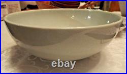 Vintage Baby Blue Crackle Glazed Bowl by Jars handmade in France Excellent RARE