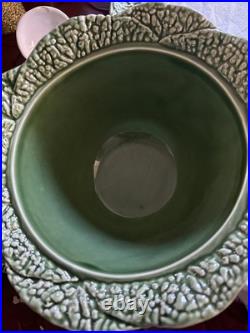 Vintage Bardollo Pinhiero Portuguese Ceramic Cabbage Large Bowl