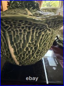 Vintage Bardollo Pinhiero Portuguese Ceramic Cabbage Large Bowl