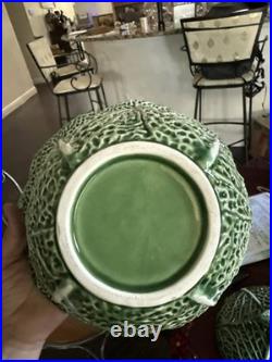 Vintage Bardollo Pinhiero Portuguese Ceramic Cabbage Large Bowl