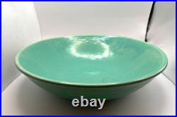 Vintage Bauer 12 Medium Salad Serving Bowl Green Ring EXCELLENT CONDITION
