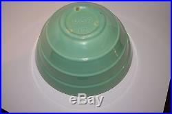 Vintage Bauer Gloss Pastel Kitchenware #12 Mixing Bowl Green