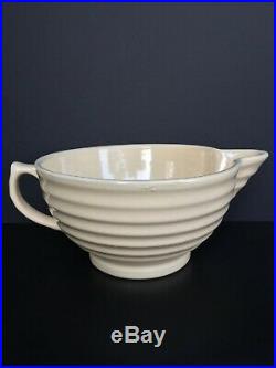 Vintage Bauer Pottery Los Angeles Ringware Ivory 2-quart Batter Bowl