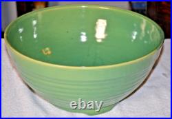 Vintage Bauer Pottery Ring Ware 14 Jade Green Punch Bowl