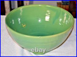 Vintage Bauer Pottery Ring Ware 14 Jade Green Punch Bowl