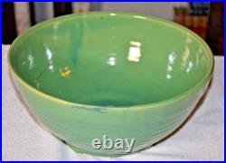 Vintage Bauer Pottery Ring Ware 14 Jade Green Punch Bowl