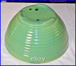 Vintage Bauer Pottery Ring Ware 14 Jade Green Punch Bowl