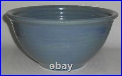 Vintage Bauer Pottery Ring Ware Delph Blue #9 Mixing Bowl