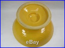 Vintage Bauer Pottery Ring Ware RARE Chenese Yellow Pedestal Bowl. EXCELLENT